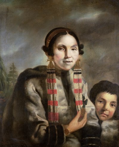 Portrait of Micoc and her Son Tootac, c.1769 by John Russell